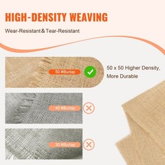 40inx75ft Burlap Fabric Roll – Ideal for Crafts & Garden Tree Wrapping