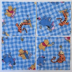 87 Quilt Fabric Squares 6.5″ x 6.5″ – Baby – Animals, Precious Moments, Winnie