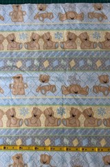 HENRY GLASS YOU TEDDY TIME TEDDY BEARS KITES SOFT FLANNEL 100% Cotton FABRIC