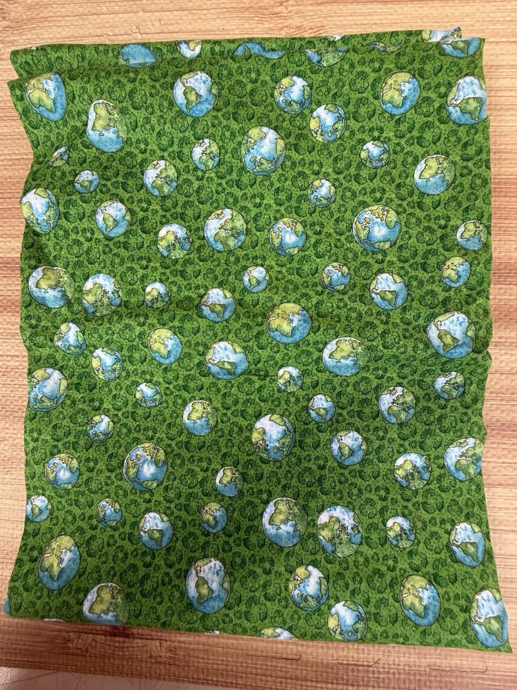 Beautiful Green Fabric Piece 90×42 ” Colorful