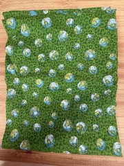 Beautiful Green Fabric Piece 90×42 ” Colorful