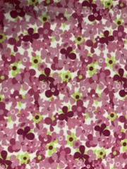 FLOWERS FLOWER POWER PINKS FLEECE FABRIC BTY
