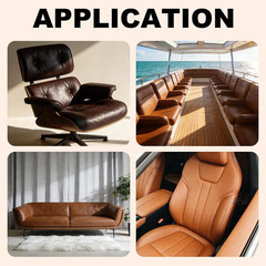 Faux Leather, Marine Vinyl PVC Leather for DIY Upholstery, Sofa Car Boat Seat Re