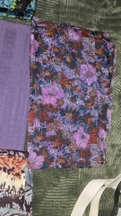 Lot of 11 Large Vintage Fabric Pieces – Floral & Pattern Prints – 1.5×1.5m Each