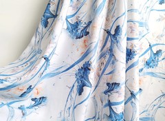 55” Wide By Yard Summer Shirt Fabric Soft Natural Pure Viscose Rayon Material