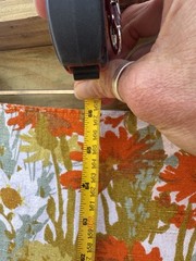 Vintage Floral Tablecloth Orange Yellow White 1970s
