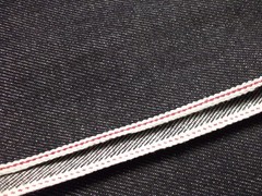 Selvage Denim Fabric 32 Kuroki Remnant Lot Craft Indigo Redline Vintage Japan yd