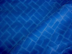 Lelievre 0576 Vallauris Ocean Blue Square Velvet Drapery Upholstery Fabric