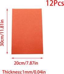 12PCS Felt Sheets for Crafts, Assorted Yellow Craft Felt Pack, Soft Fabric Skin