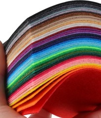 Felt Sheets 12×12 20 Pack 1mm Nonwoven Assorted Nonwoven acrylic felt, 1mm thick