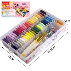 400+Pcs Friendship Bracelet String Kit Making small, 1 box