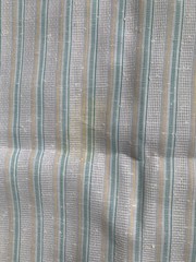 2.25 Yards Linen ? Fabric Cotton 39” X 86” Quilt Crafts Quilting Stripes Green