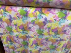 Pastel Floral Flower Fleece Fabric, 60” Wide, Sold By The Yard