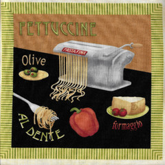 45″ 100% cotton panel “Al Dente” by Wilmington Fabrics