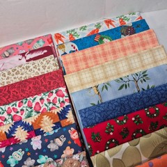 Fat Quarter Bundle 45 FQ Cotton Quilting Fabric Stash Builder Mixed Fabric Lot