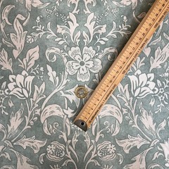2.1 Metres iLiv Rococo Aqua 100% Cotton Curtain Upholstery Cushion Fabric