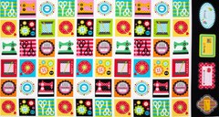 Sewing Made With Love Sew Theme Block Cotton Fabric Kanvas Studio 24″X44″ Panel