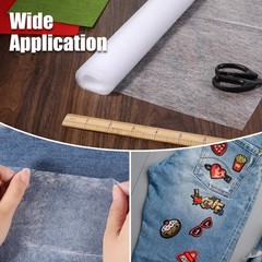 Double Sided Fusible Web 19.69in x 5.5yd White Iron-On Adhesive