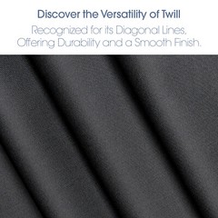 Charcoal Gray Poly Cotton Twill Fabric – 60″ Wide – Sold by the Yard & Bolt