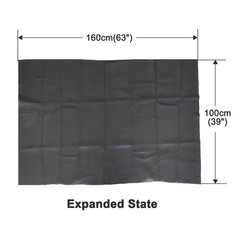 Black Tulle Speaker Grill Cloth Stereo Fabric Replacement Repair 63×40 Inch