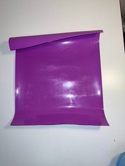 Glossy thick purple vinyl sheet – non-adhesive – craft, DIY 50x40cm