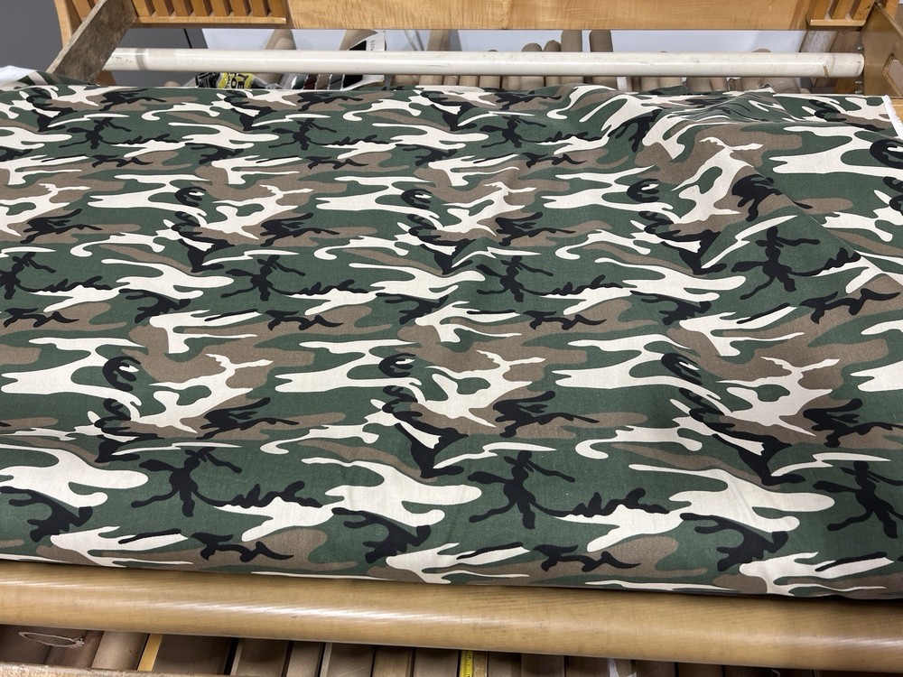 Woodland Camo NYCO Fabric 50/50 Nylon Cotton | Tactical Apparel