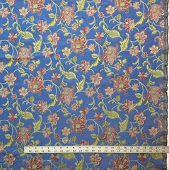 Robert Allen Bromsgrove Dresden Blue Jacobean Jacquard Upholstery Fabric OOP BTY