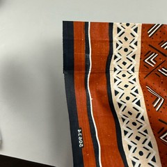 Antiquity Wax African Print Curtain Panel Tribal Mudcloth Fabric Cotton 2.6 Yard
