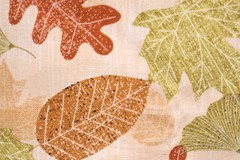 108″L x 44″ W David Textiles Simple Living Leaf Theme Maple Oak Gingko Trees