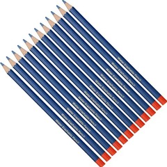12 PCS Sewing Marking Pencils Water Soluble 1 Count (Pack of 12), Blue