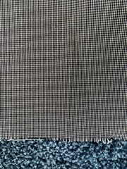Fabric Poly/Viscose Black & White Microdot 58”x3.5 Yds One Way Stretch