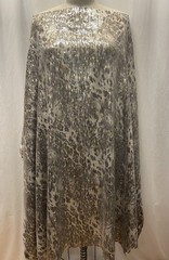 Exquisite Gold Silver Sequin Abstract Leopard Snake Fabric 1 Yard Long 56 ” Wide
