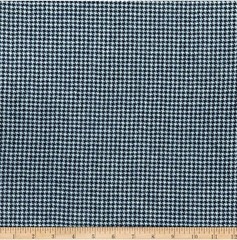 $30 for 2Yards,Navy+blue 100% Wool Houndstooth Flannel For Blazer.skirt &dress#2