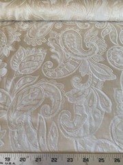 Pastel Off-White Victorian Print Upholstery Fabric By the Yard R308-RK16