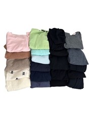 Lot of 21 Cashmere Sweaters Assorted Colors Flawed Upcycle Crafter Cutter 10 Lbs