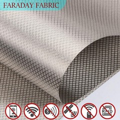 Faraday Fabric,Copper Nickel Blocking Fabric for Shielding RFID,EMP,EMF,EMI,5…