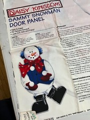 25-03-133 Fabric Panel-SAMMY SNOWMAN-DAISY KINGDOM-35 X 44″