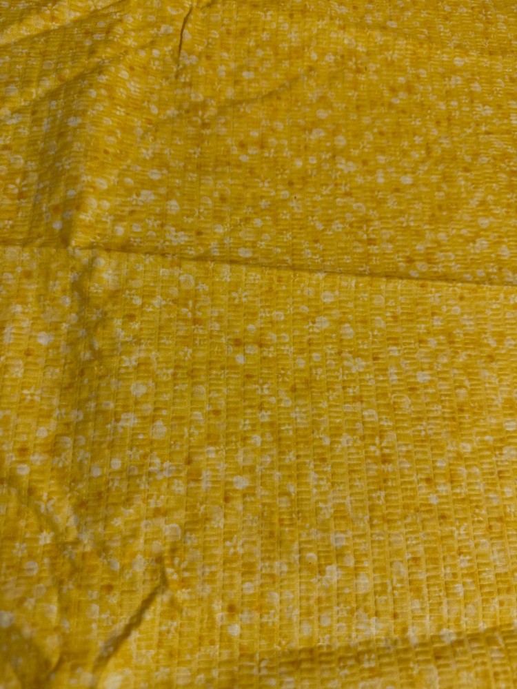 Fabric Lot 3 Yds 44 W “Yellow Tonal Daisy Dot” Tutti Fruitti Poly Cotton