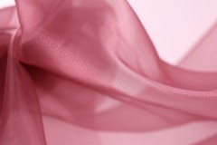 Fuchsia Crystal Organza Fabric by the Yard, Sheer Organza for Costumes and Decor
