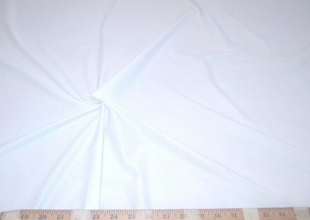 Fabric Nylon Spandex 4 way stretch Solid White NLY04