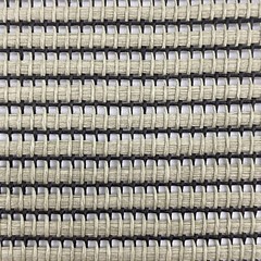 Vtg Gray / Black Strip Acoustic Speaker Grill Cloth Stereo Fabric 0.7M x 0.5M