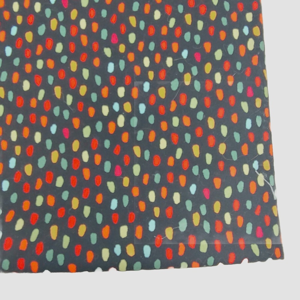 Joann Fabric Black Cotton with Colorful Dashes 1 Yard and 10 Inches Crafts Kids