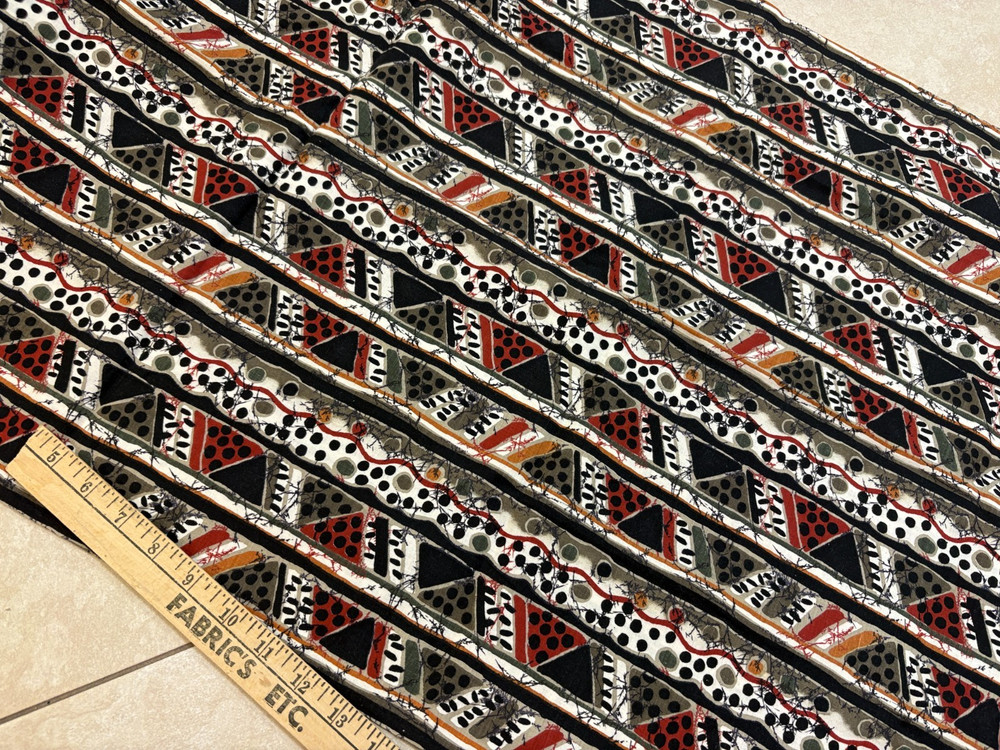1.5 yard, Cotton African style Stripe fabric, Quilting/Caftan/decor