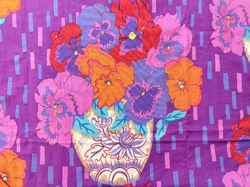 WESTMINSTER FIBERS Cotton Quilt Sewing Fabric 2 yds (72″) x 42″w Lg FLORAL Prnt