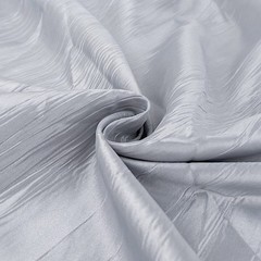 54″ x 10 yards SILVER Accordion Crinkled Taffeta FABRIC BOLT Party Decorations
