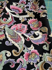 Lot of Black Quilt Fabric Remnant Scraps Almost 9 Oz Cotton Dark F65