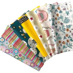 Misscrafts 50pcs 10×10 Inches Cotton Quilting Fabric Craft Supplies Top Fat Q…