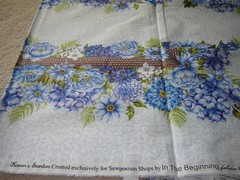 cotton fabric KARENS GARDEN in the beginning fabrics 2020 BORDER STRIPE 3 yards