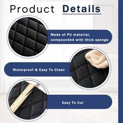 2.1 Yards Diamond Quilted Vinyl Headliner Material 55 in Wide Faux Leather wi…