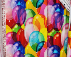 Singer Lot Of 3 Rolls Fat Quarters COLORFUL PARTY BALLOONS SF26024 Bright NWT